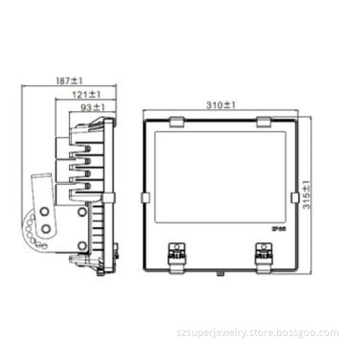 Outdoor LED flood light 120W